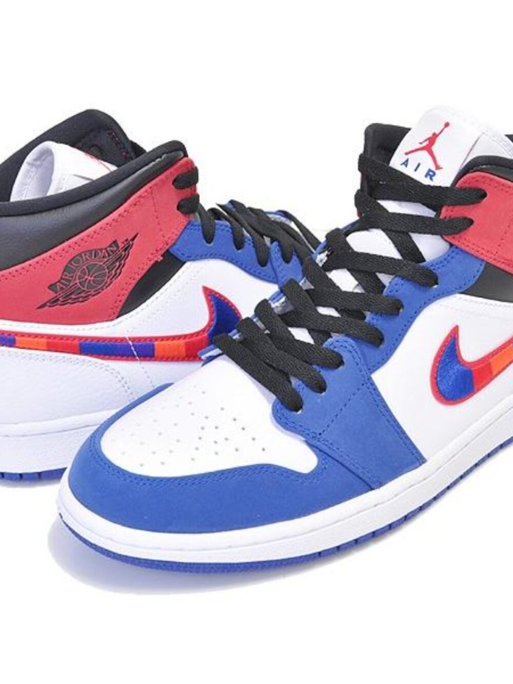 Air Jordan 1 Mid Multicolored Swoosh Men's Size 8.5